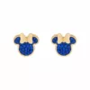 Cercei Disney Minnie Mouse - Otel Medical Inoxidabil Auriu si Cristale Albastre-Disney-Disney >> Noutati