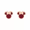 Cercei Disney Minnie Mouse - Otel Medical Inoxidabil Rose si Cristale Rosii-Disney-Disney >> Noutati