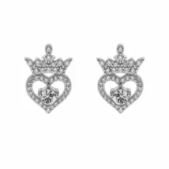 Cercei Disney coroana Princess - Argint 925 si Cubic Zirconia si Cristale-Disney-Disney >> Noutati