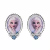 Cercei Disney cu poza color Frozen Elsa - Argint 925 si Cristale-Disney-Disney >> Noutati