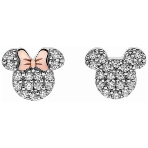 Cercei Disney duet Mickey Mouse si Minnie Mouse - Argint 925 si Cubic Zirconia-Disney-Disney >> Noutati