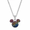 Colier Disney Mickey Mouse - Argint 925 si Cubic Zirconia colorate-Disney-Disney >> Noutati
