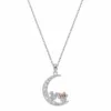 Colier Disney Moon cu Minnie si Mickey Mouse - Argint 925 si Cubic Zirconia-Disney-Disney >> Noutati