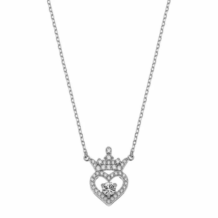 Colier Disney coroana Princess - Argint 925 si Cubic Zirconia si Cristale-Disney-Disney >> Noutati