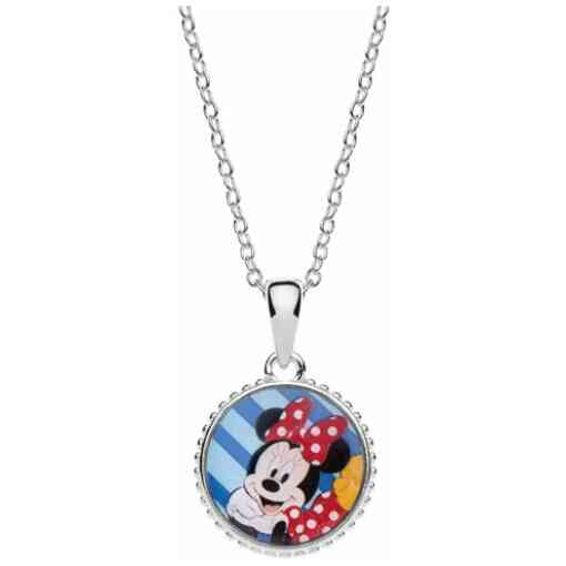 Colier Disney cu poza color Minnie Mouse - Argint 925-Disney-Disney >> Noutati