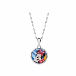 Colier Disney cu poza color Minnie Mouse - Argint 925-Disney-Disney >> Noutati