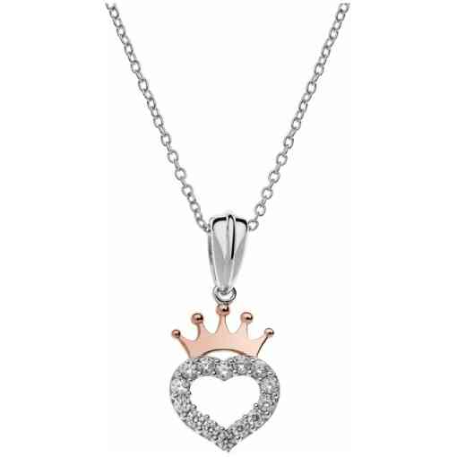 Colier Disney simbol coroana Princess - Argint 925 si Cubic Zirconia-Disney-Disney >> Noutati