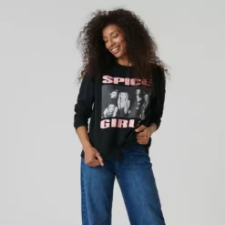 Sinsay - Bluză sport Spice Girls - Negru-Collection > all > sweatshirts