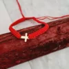 Bratara Cruciulita - Aur Galben 9K - snur impletit reglabil-Bratari Aur 9K-Personalizate >> Ocazie >> Familia mea >> Noutati