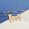 Lantisor Familia mea frumoasa - 4 membri - Argint 925 placat cu Aur Galben 18K-Lantisoare Argint-Personalizate >> Ocazie >> Familia mea >> Noutati