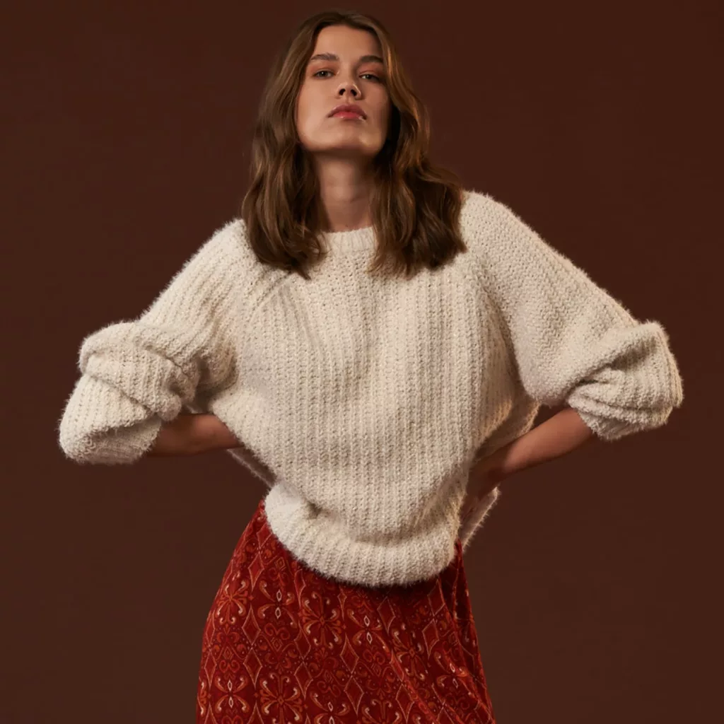 Sinsay - Pulover din tricot gros - Ivory-Collection > all > sweaters