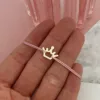Bratara Coronita - Aur Galben 14K - Snur reglabil