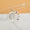 Lantisor Copacul Vietii ARMONIE - Personalizat cu 4 Nume si Cristale Swarovski - Argint 925-Lantisoare Argint-Toate >> Argint 925 >> Lantisoare Argint >> Noutati