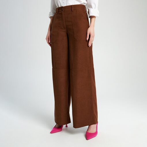 Sinsay - Pantaloni cu buzunare - Maro-Collection > all > trousers