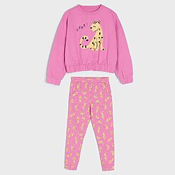 Sinsay - Set bluză și pantaloni sport - Roz-Kids > kid girl > sets