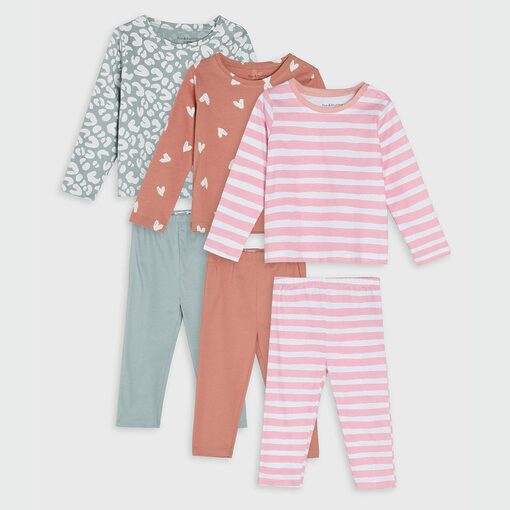 Sinsay - Set de 3 pijamale - Verde-Baby > baby girl > pyjamas