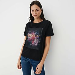Mohito - T-shirt cu imprimeu - Negru-All > t-shirts