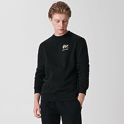 Sinsay - Bluză sport cu imprimeu - Negru-For him > clothes > sweatshirts
