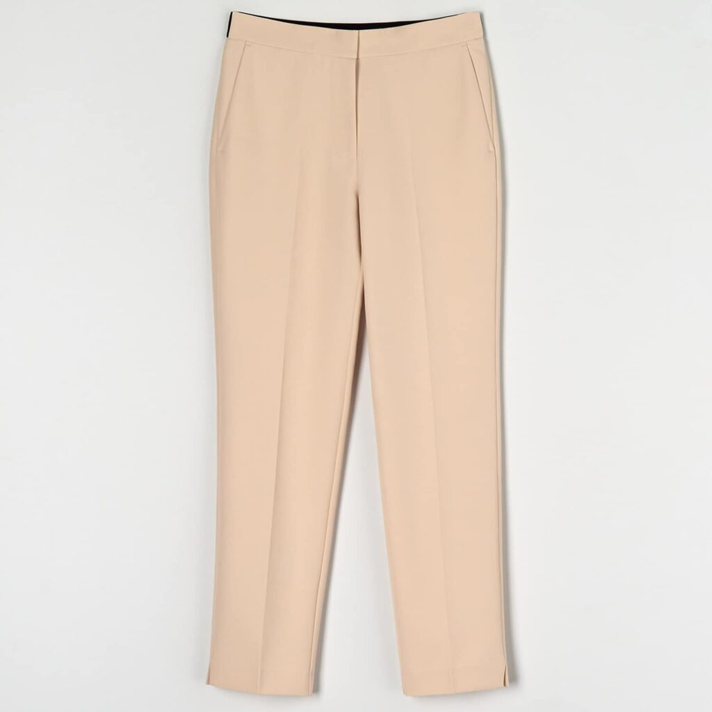 Sinsay - Pantaloni slim - Ivory-Collection > all > trousers