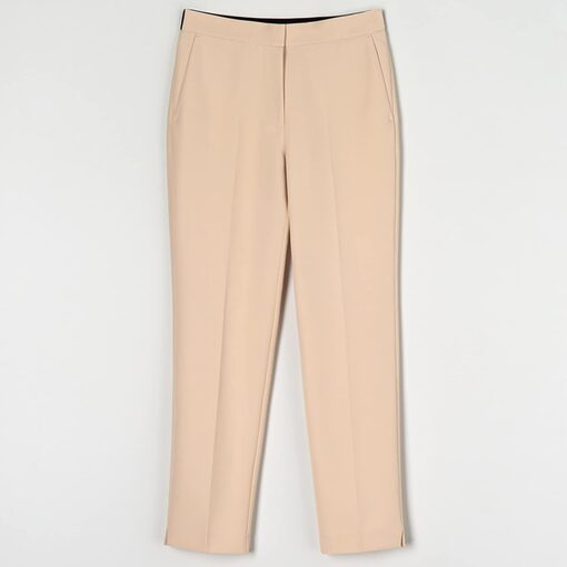 Sinsay - Pantaloni slim - Ivory-Collection > all > trousers