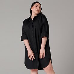 Sinsay - Rochie-cămașă - Negru-Collection > all > dresses