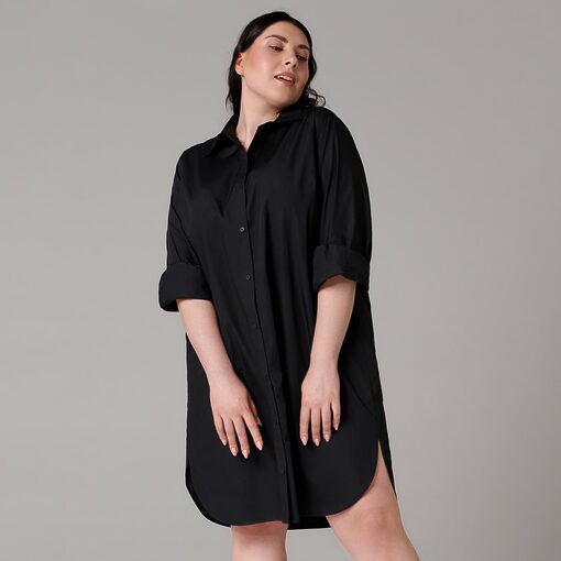 Sinsay - Rochie-cămașă - Negru-Collection > all > dresses
