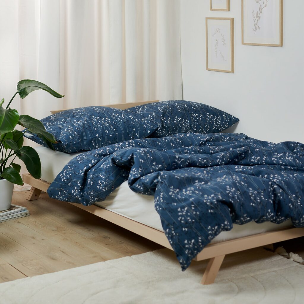 Sinsay - Set lenjerie de pat din bumbac - Bleumarin-Home > living room > bed linen