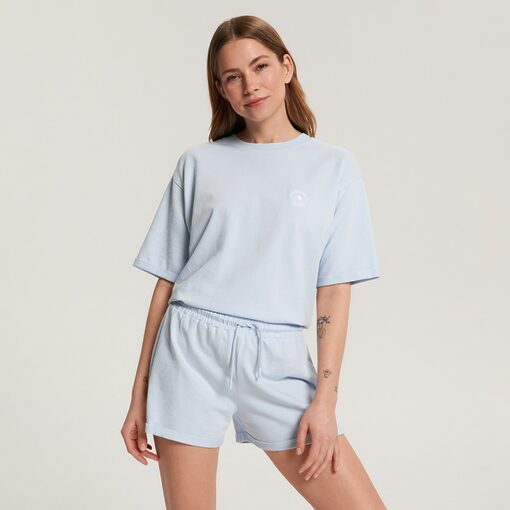 Sinsay - Set pijama din bumbac - Albastru-Collection > lingerie > pajamas