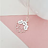 Lantisor personalizat - O stea intre inimi - Gravura 3 nume - Argint 925-Toate >> Argint 925 >> Lantisoare Argint >> Noutati