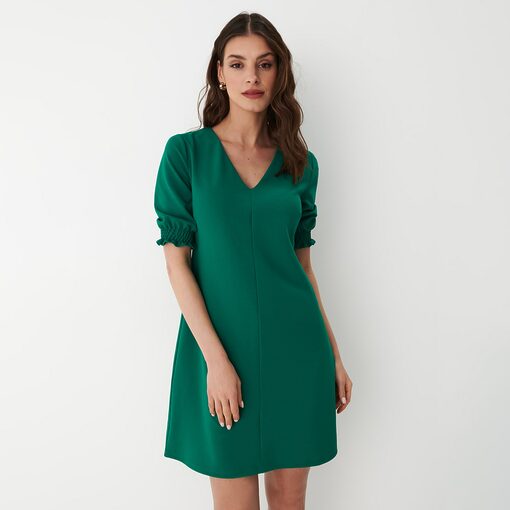 Mohito - Rochie mini trapezoidală - Verde-All > dresses > cocktail dresses