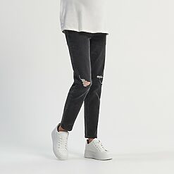 Sinsay - Blugi MAMĂ slim high waist - Gri-Collection > all > jeans