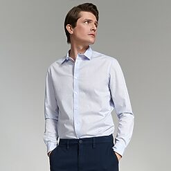 Sinsay - Cămașă regular - Albastru-For him > clothes > shirts and jackets