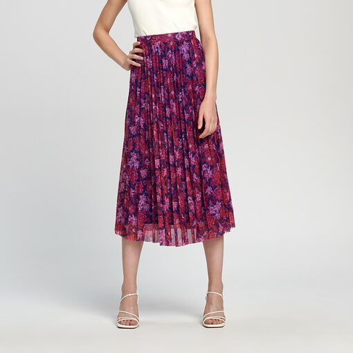 Sinsay - Fustă midi plisată - Multicolor-Collection > all > skirts