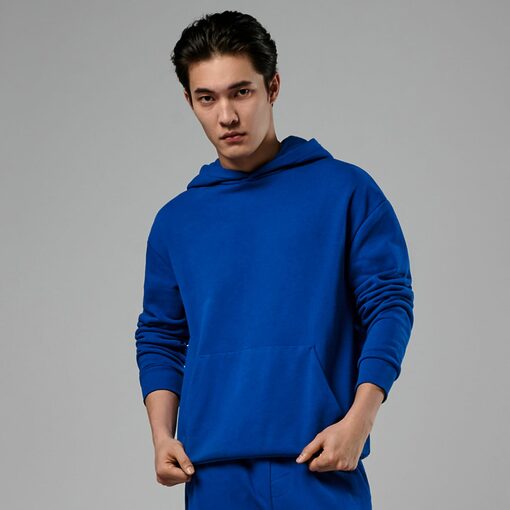 Sinsay - Hanorac cu buzunar marsupiu - Albastru-For him > clothes > sweatshirts
