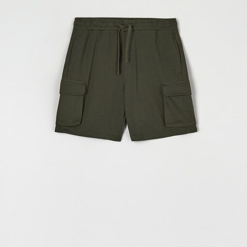 Sinsay - Pantaloni scurți cargo - Verde-For him > clothes > shorts