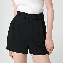 Sinsay - Pantaloni scurți cu cordon - Negru-Collection > all > shorts