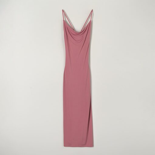 Sinsay - Rochie maxi cu bretele subțiri - Roz-Collection > all > dresses