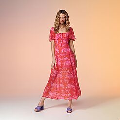 Sinsay - Rochie maxi cu imprimeu floral - Multicolor-Collection > all > dresses