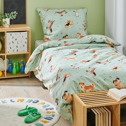 Sinsay - Set lenjerie de pat din bumbac - Verde-Home > living room > bed linen