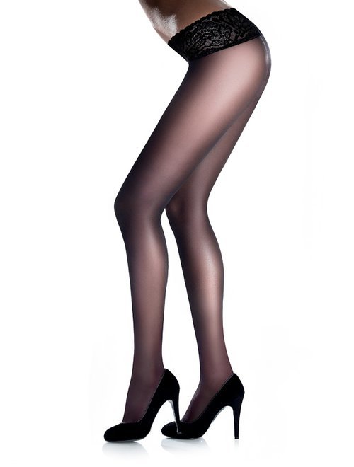 Ciorapi cu talie joasa dantelata Marilyn Erotic Vita Bassa 30 den-DRESURI & CIORAPI DAMA