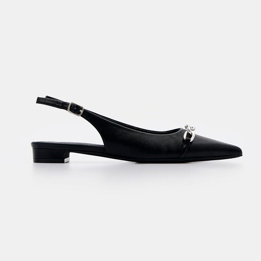 Mohito - Balerini cu detalii decorative - Negru-Accessories > shoes