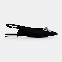 Mohito - Balerini negri cu fundiță - Negru-Accessories > shoes