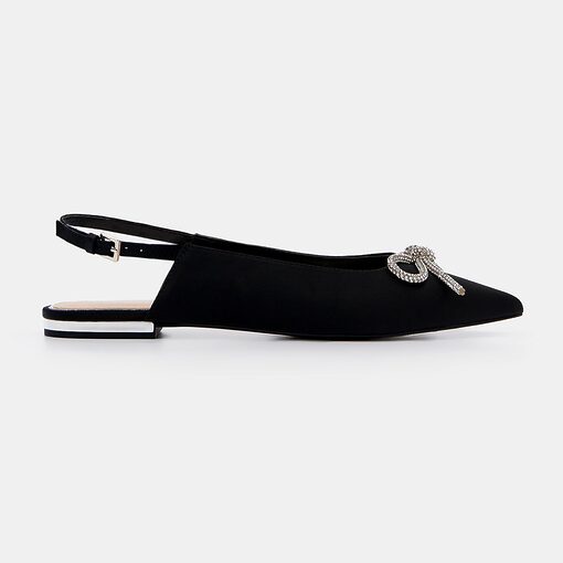 Mohito - Balerini negri cu fundiță - Negru-Accessories > shoes