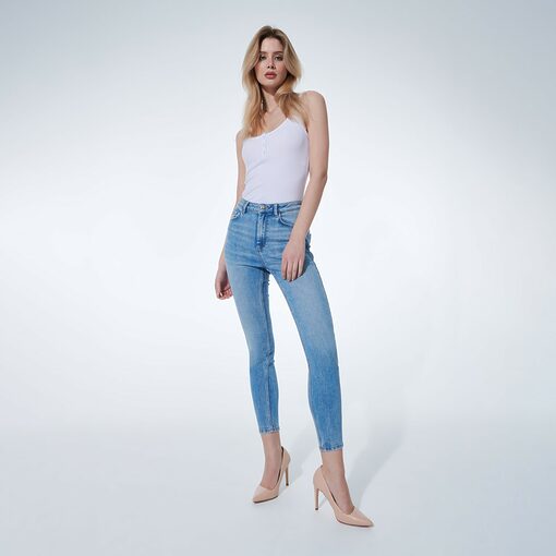 Mohito - Blugi skinny - Albastru-All > jeans
