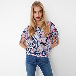 Mohito - Bluză cu model floral - Multicolor-All > blouses