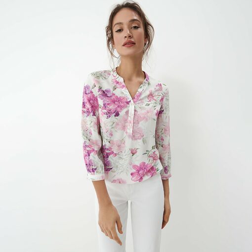 Mohito - Bluză din viscoză - Roz-All > blouses