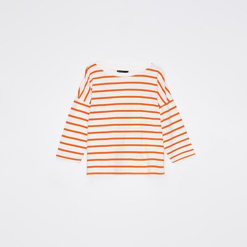 Mohito - Bluză în dungi portocalii - Oranj-All > sweatshirts