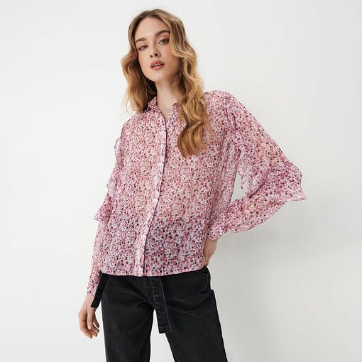 Mohito - Cămașă cu model - Roz-All > shirts > overprint