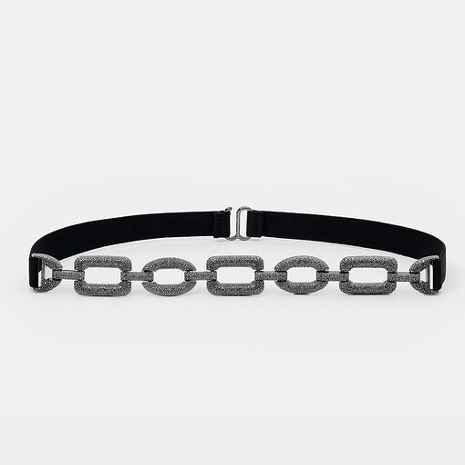 Mohito - Curea cu lanț decorativ - Negru-Accessories > belts