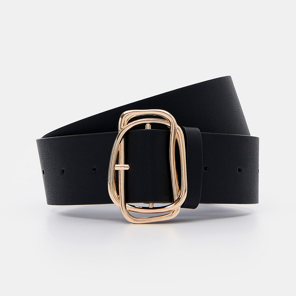 Mohito - Curea largă cu cataramă - Negru-Accessories > belts